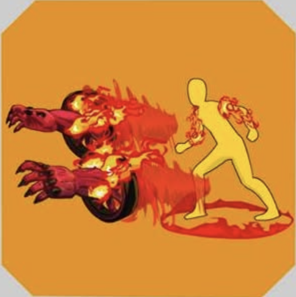 Kinjutsu: Advanced Wanyudo Fire Flying Fist